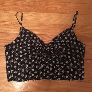 Planet Blue Milla Tie Front Top